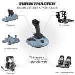 Thrustmaster TCA Sidestick Airbus edition Schwarz, Blau USB Flightstick Analog / Digital PC