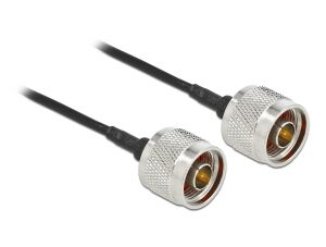 DELOCK Antennenkabel N Stecker zu N Stecker LMR/CFD100 1 m