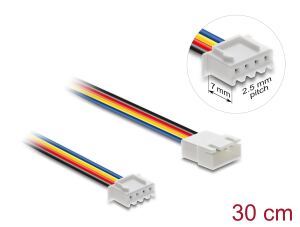 DELOCK Lüfter Verlängerungskabel PWM Stecker zu Buchse 4 Pin