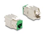 DeLOCK Keystone Modul RJ45 Buchse zu LSA Cat.6A werkzeugfrei grün Set 10 Stück