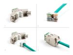 DeLOCK Keystone Modul RJ45 Buchse zu LSA Cat.6A werkzeugfrei grün Set 10 Stück