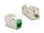 DeLOCK Keystone Modul RJ45 Buchse zu LSA Cat.6A werkzeugfrei grün Set 10 Stück