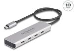 DeLOCK USB 10 Gbps USB Type-C Hub mit 4 x USB Type-C Buchse mit 35 cm Anschlusskabel