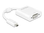 DELOCK HDMI Adapter micro D -> D-Sub15 St/Bu weiß