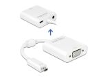 DELOCK HDMI Adapter micro D -> D-Sub15 St/Bu weiß
