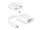 DELOCK HDMI Adapter micro D -> D-Sub15 St/Bu weiß