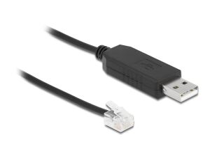 DeLOCK Adapterkabel USB Typ-A zu Seriell RS-232 RJ12 mit ESD Schutz Leadshine 2 m