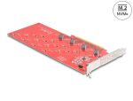DELOCK PCI Express x16 Karte zu 4 x intern NVMe M.2 Key M110