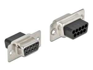 DELOCK D-Sub 9 Pin Crimp Buchse, Metall, 4 Stück