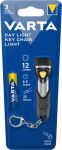 Varta Day Light Key Chain Light Aluminium, Schwarz Schlüsselanhänger-Blinklicht LED