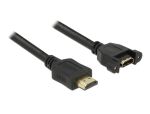 DELOCK HDMI Kabel Ethernet A -> A St/Bu 1.00m Einbau