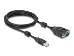 DELOCK USB Typ-A zu Seriell DB9 Adapter mit 9 LED RS-232 tes