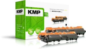 KMP B-T57D Tonerkartusche 2 Stück(e) Schwarz