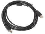 Lanberg CA-USBA-11CC-0030-BK USB Kabel USB 2.0 3 m USB B 0,48 Gbit/s Schwarz