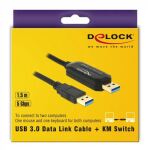 DELOCK USB3.0 Kabel A -> A StSt 1.50m DataLink KM S