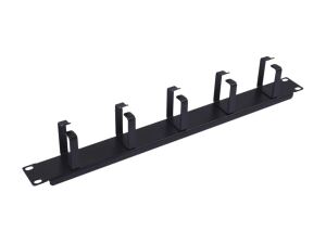 Equip Kabelmanagement-Panel 1HE mit 5 Metallhalterungen, Schwarz