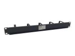 Equip Kabelmanagement-Panel 1HE mit 5 Metallhalterungen, Schwarz