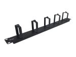 Equip Kabelmanagement-Panel 1HE mit 5 Metallhalterungen, Schwarz