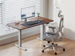 Equip ERGO Elektrisches Steh-Sitz-Schreibtischgestell, Grau