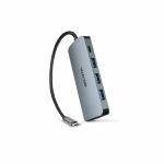 DICOTA D32062 Schnittstellen-Hub USB Typ-C Silber