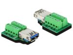 DELOCK Adapter Terminalblock 10Pin -> USB3.0 Buchse