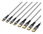 EFB Elektronik USB-AC-00005 USB Kabel USB 2.0 USB A USB C 0,48 Gbit/s 60 W Schwarz, Grau