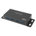 LogiLink UA0149 Schnittstellen-Hub 5000 Mbit/s Grau