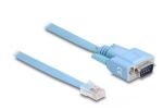 DeLOCK Adapter RS-232 DB9 Stecker zu 1 x Seriell RS-232 RJ45 Stecker 1 m