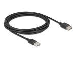DELOCK USB 2.0 Verlängerungska. USB Typ-A St Typ-A Buchse 3m