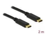 DeLOCK 2m, 2xUSB2.0-C USB Kabel USB 2.0 USB C 0,48 Gbit/s...