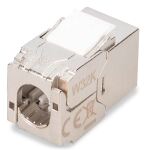 Digitus CAT 6A Kompakt-Keystone Modul, geschirmt, werkzeugfreier Montageanschluss, 4 Stk.