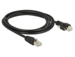 DELOCK Kabel Cat.6 RJ45-St > RJ45-St m. Schrauben SSTP 2.0m