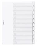 Durable 6821-19 Numerischer Registerindex Transparent