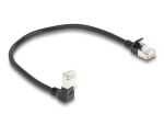 DeLOCK RJ45 Netzwerkkabel Cat.6A S/FTP Slim 90° unten...