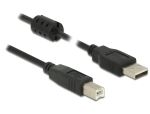DeLOCK 1m, USB 2.0-A/USB 2.0-B USB Kabel USB A USB B 0,48...