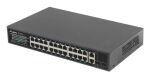 Lanberg RSFE-24P-2C-250 Netzwerk-Switch Unmanaged Gigabit Ethernet (10/100/1000) Power over Ethernet (PoE) 1U Schwarz
