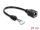 DeLOCK Kabel RJ45 Buchse zu Pfostenbuchse 2,00 mm 8 Pin Cat.5e 23 cm schwarz