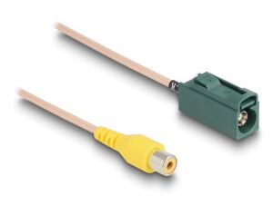 DELOCK Kabel FAKRA E Buchse zu Cinch Buchse RG-179 32 cm