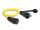 DeLOCK LWL Kabel LC Duplex zu LC Duplex mit Verschlusskappe Singlemode IP68 staub- und wasserdicht 1 m