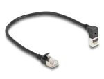 DeLOCK RJ45 Netzwerkkabel Cat.6A S/FTP Slim 90° oben...