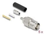 DELOCK TNC Buchse zum Crimpen RG-174/RG-316 mit Schrumpfschr
