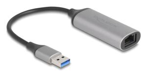 DeLOCK 81571 Kabeladapter USB Type-A RJ-45 Anthrazit