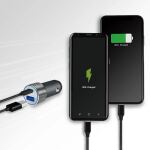 LogiLink PA0252 Ladegerät für Mobilgeräte Universal Grau Zigarettenanzünder Schnellladung Auto