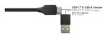 Python PY-USB001S USB Kabel 1,2 m USB A/USB C USB C/Micro-USB B/Lightning Schwarz