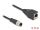 DeLOCK M12 Kabel A-kodiert 8 Pin Stecker zu RJ45 Buchse PVC 0,5 m