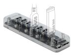 DELOCK HUB USB 3.0 7Port 2xTyp-Micro-B 7xTyp-A Bu ext trans.