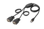 Digitus USB 2.0 zu 2x RS232-Kabel