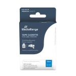 MediaRange Kunststoff-Schriftbandkassette, für/ersetzt Brother® TZ-535/TZe-535, permanent haftend, 12mm, 8m, laminiert, weiß auf blau