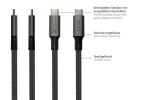 Alcasa 2402-T018A USB Kabel USB4 Gen 2x2 1,8 m USB C 20 Gbit/s 100 W Graphit