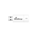 MediaRange MR970 USB-Stick 4 GB USB Typ-A 2.0 Rot, Weiß